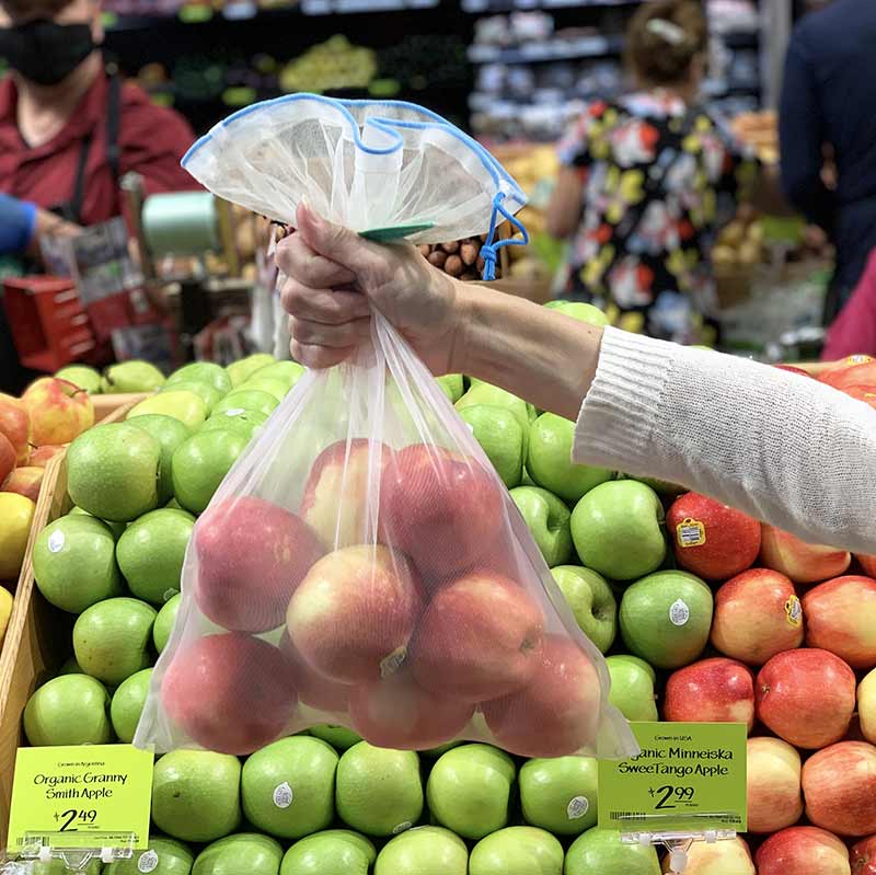 large produce bag reusable mesh