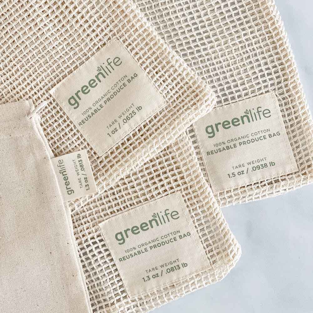 organic cotton produce bags tare weight