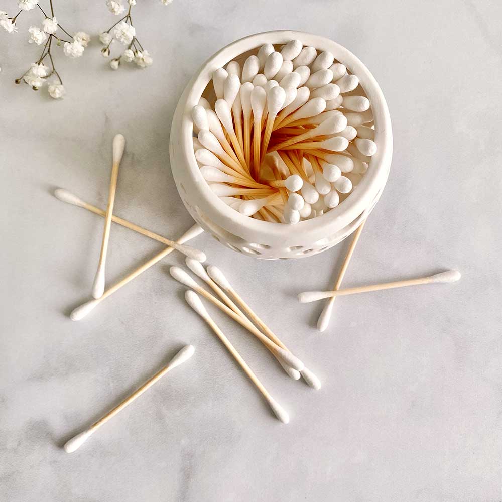 Plastic-free Bamboo Cotton Swabs