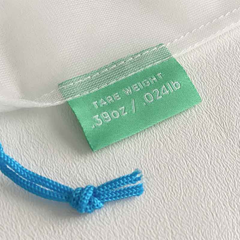 reusable produce bags with tare weight