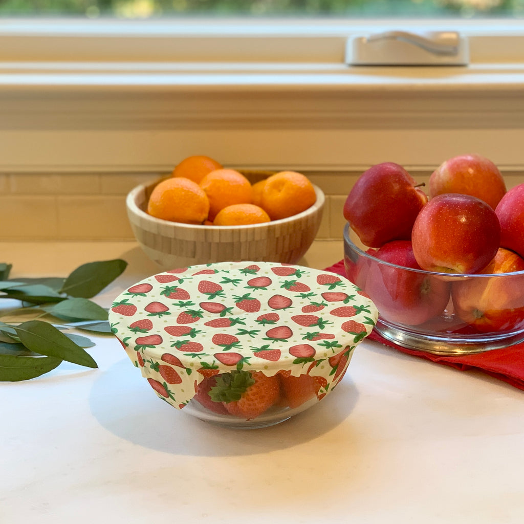 Beeswax Wraps - Strawberry