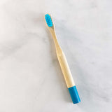 bamboo toothbrush kids blue