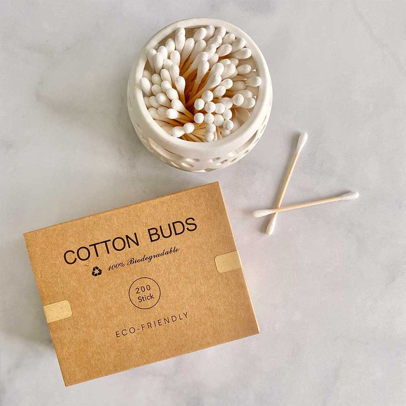 Plastic-free Bamboo Cotton Swabs