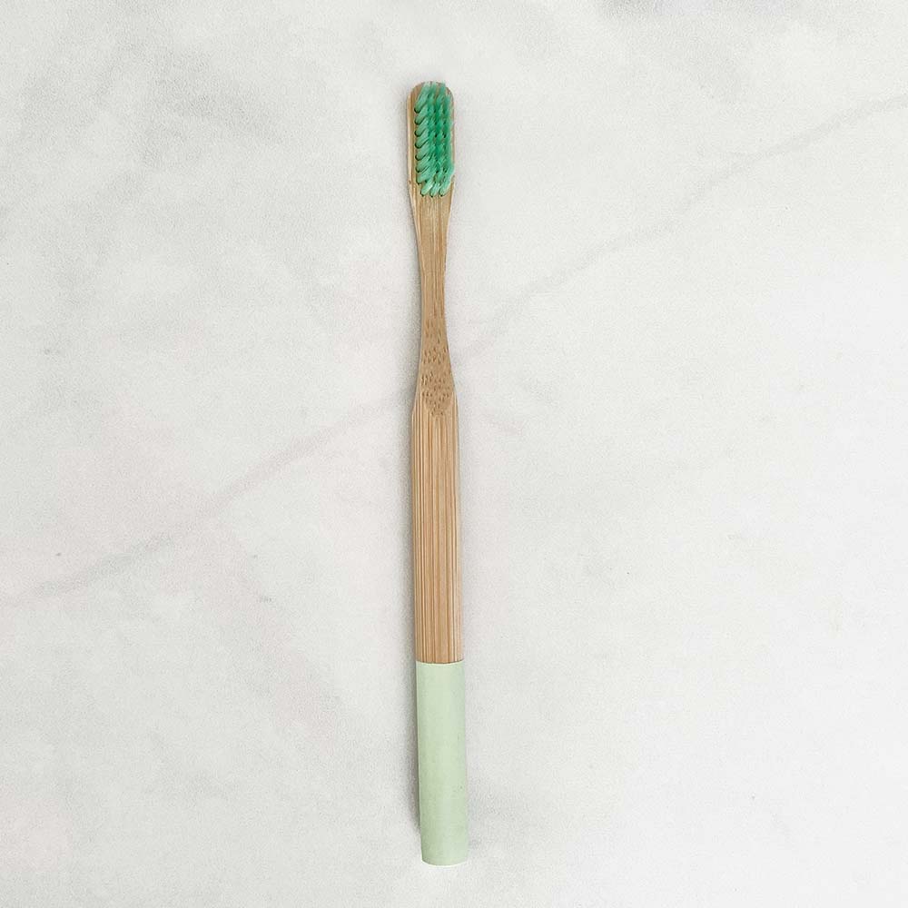 bamboo toothbrush mint green