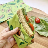 beeswax sandwich bags avocado