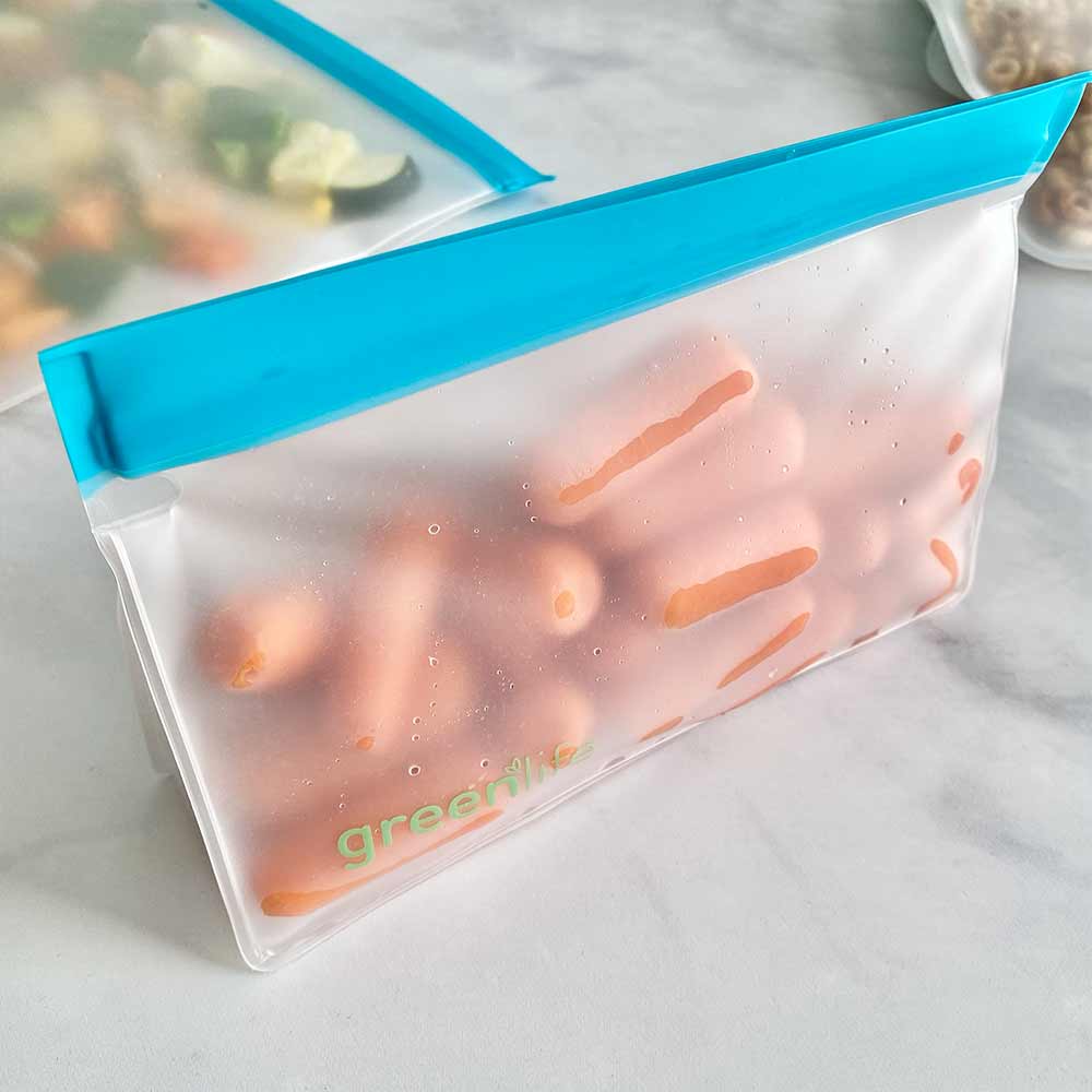 Silicone Storage Bag Food Storage Containers Reusable Silicone Food Storage  Bags Stand Up Zip Shut Bag Cup Fresh Bag