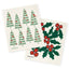 Swedish Dishcloth Holiday Gift Set - Christmas Greens