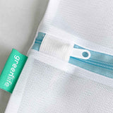 laundry bag with plastic zipper