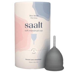 Menstrual Period Cup Saalt Grey Small Size light flow