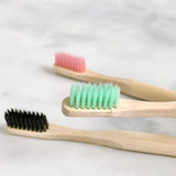 green toothbrush bamboo biodegradable
