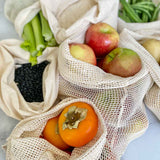 reusable produce bags for fruits and veggies