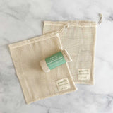 organic cotton produce bags small set of 2
