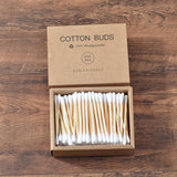 Plastic free, bamboo cotton swab qtips