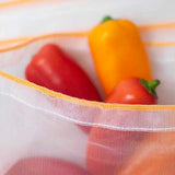 double stitched reusable produce bag