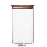 Glass Storage Jars with Bamboo Lid