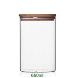 Glass Storage Jars with Bamboo Lid