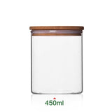 Glass Storage Jars with Bamboo Lid