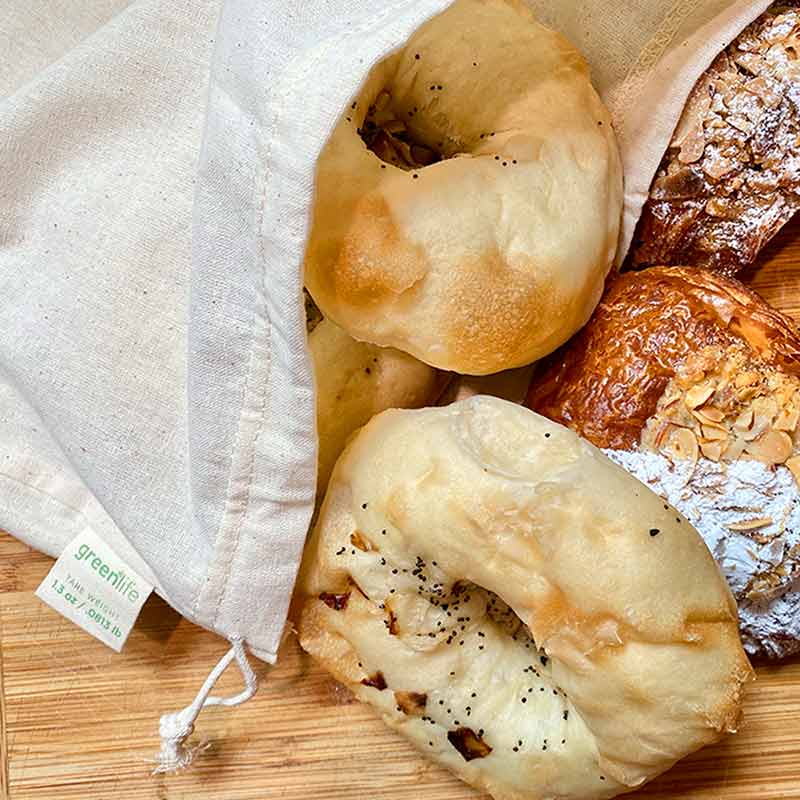 reusable cotton bread bag tare weight