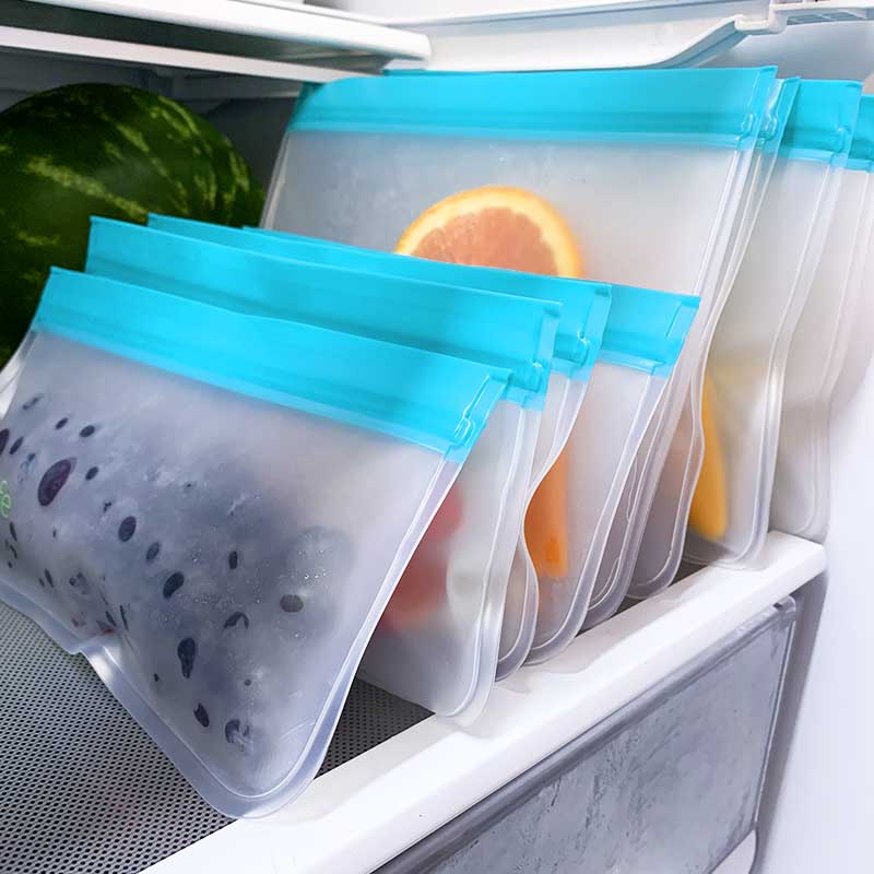 Buy Reusable Translucent Frosted PEVA Food Storage Bag for