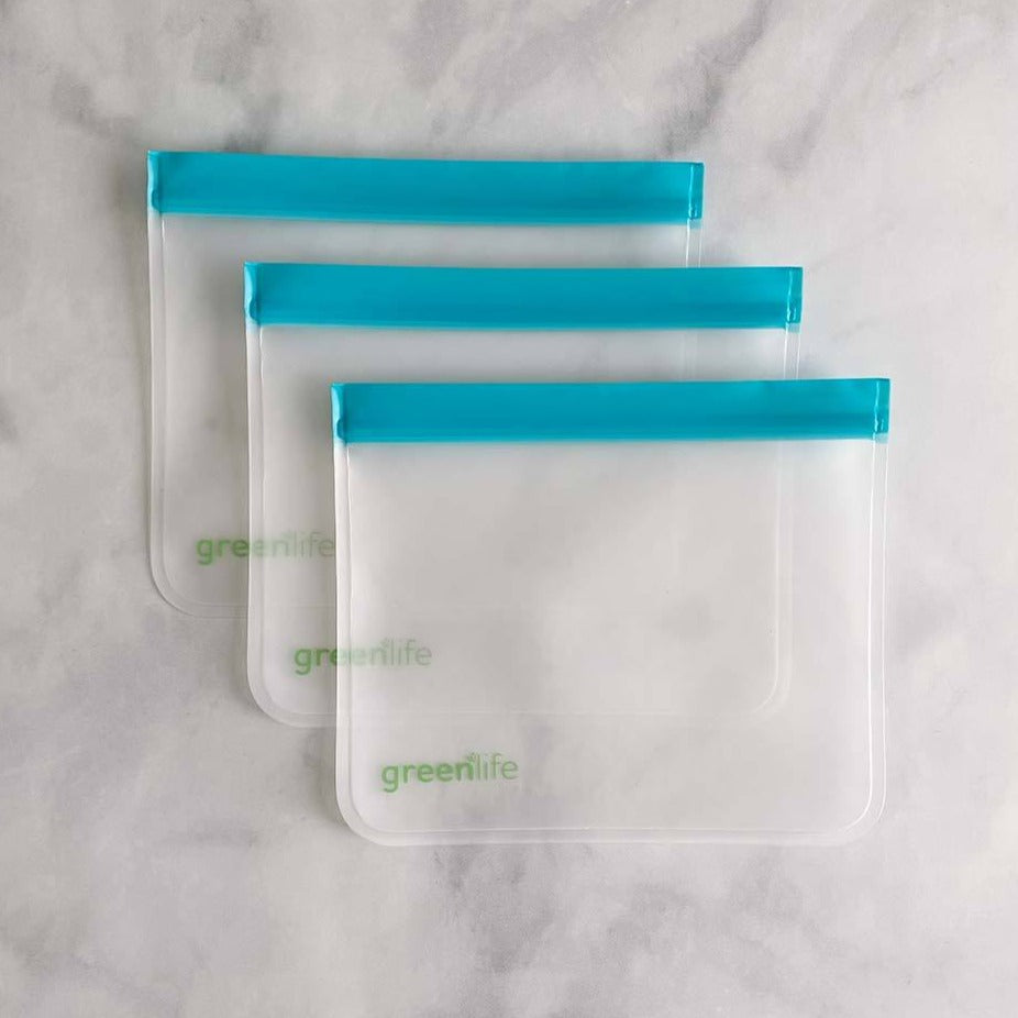 Reusable Ziplock Bags, Silicone Ziploc Bags