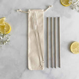 stainless steel straw set