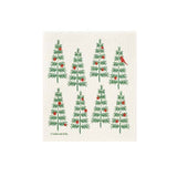 Christmas Tree Swedish Dishcloth Three Bluebirds Holiday