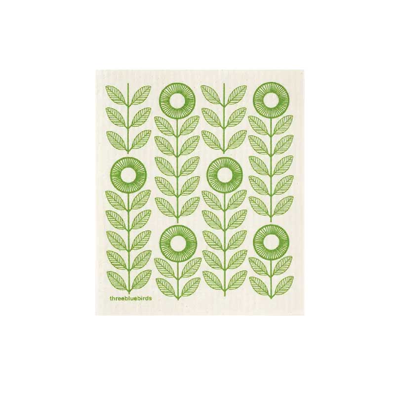 3pk Botanical Swedish Dishcloths : Target