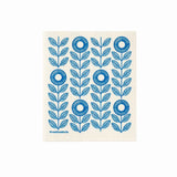 Blue Sunflower Swedish Dishcloth